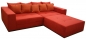 Preview: Big Sofa XXL inkl. Hocker Alcatex Rot