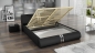Preview: Designer Doppelbett Bett "New Haven" Polsterbett mit Bettkasten + Lattenrost ! Grösse frei wählbar!