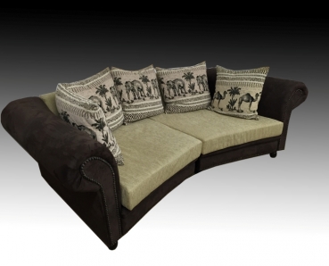 Big Sofa Afrika (270 cm) Sofa XXL Kolonialstil Farbe frei wählbar!