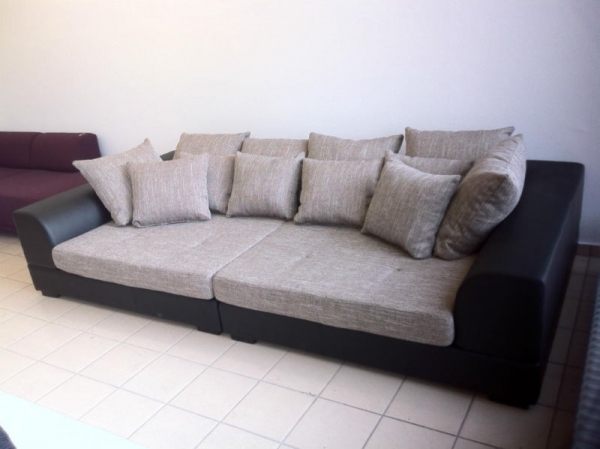 Big Sofa XXL "Rundlehne" mit abnehmbaren Sitzbezügen