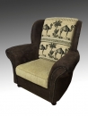 Sessel für Big Sofa Afrika / Kolonialstil Farbe frei wählbar!